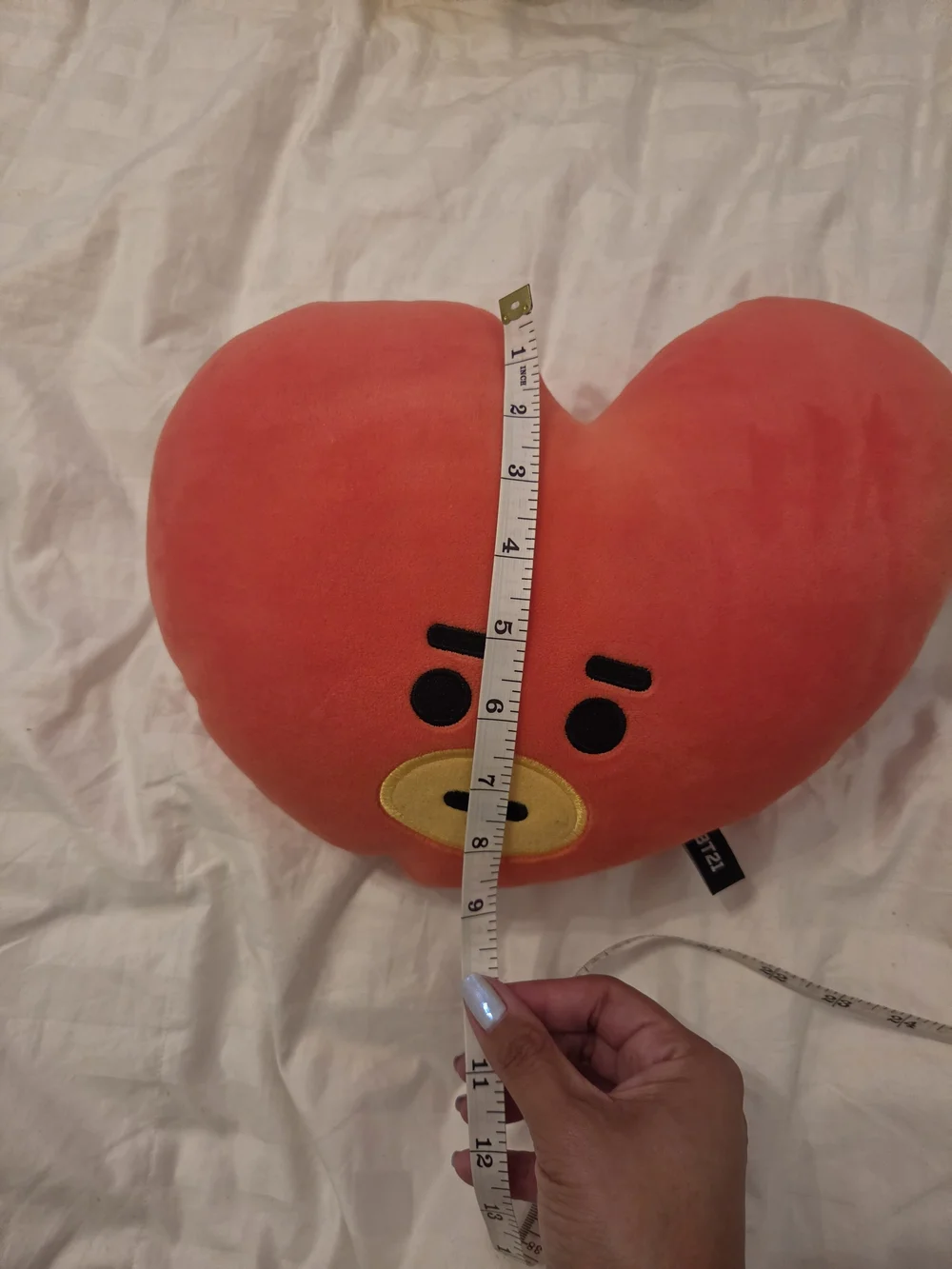 TATA Heart Plush Pillow